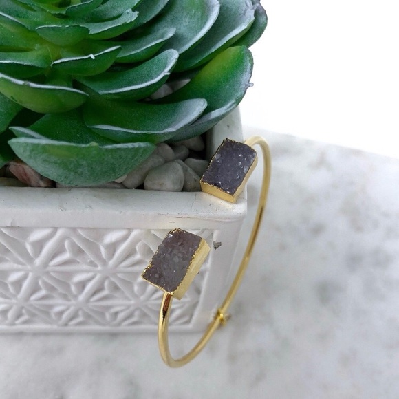 ▵ NEW ▵  Druzy Bangle Bracelet - Picture 4 of 8